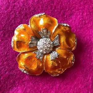 Vintage Enamel Brooch